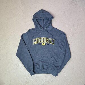 Retro 'Champion' Michigan State University dark grey varsity hoodie pullover S